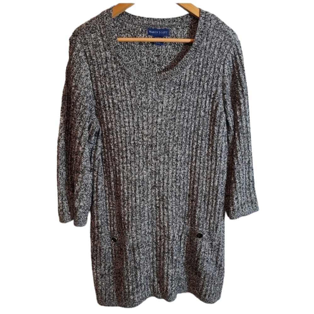 Karen Scott Sweater Mini Dress